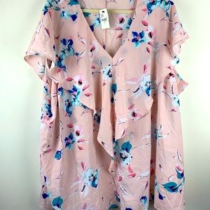 NWT Lane Bryant Plus Size Light Pink Flora…